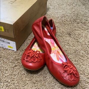 Red Born ladies flats size 7.5 Julianna
